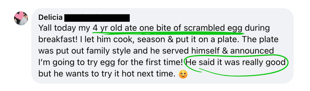 4yo Ate & Said It Was Really Good