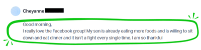I really love the Facebook group