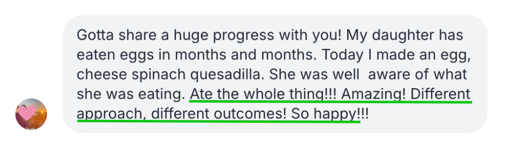 Ate the whole thing, amazing! - parent success story