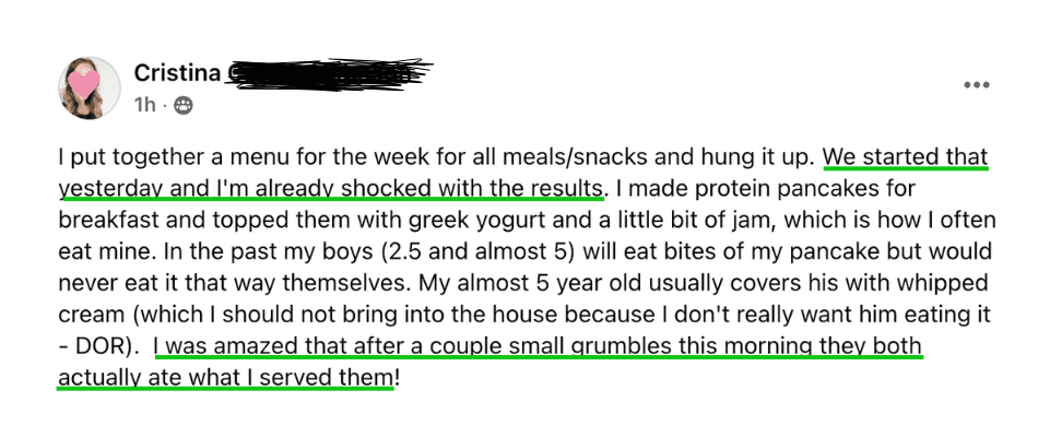 I Was Amazed They Both Ate What I Served!