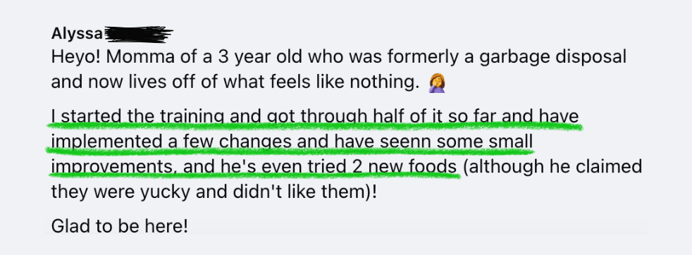 Small Improvements He Even Tried 2 New Foods