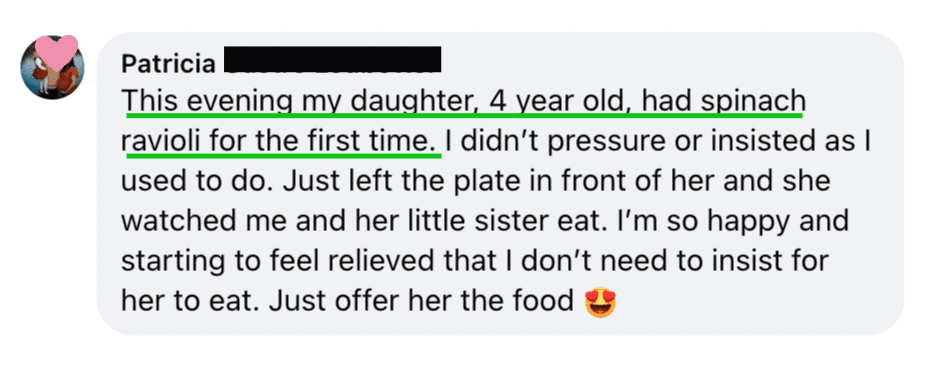 4yo Had Spinach Ravioli