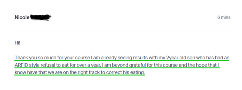 ARFID - Already Seeing Results