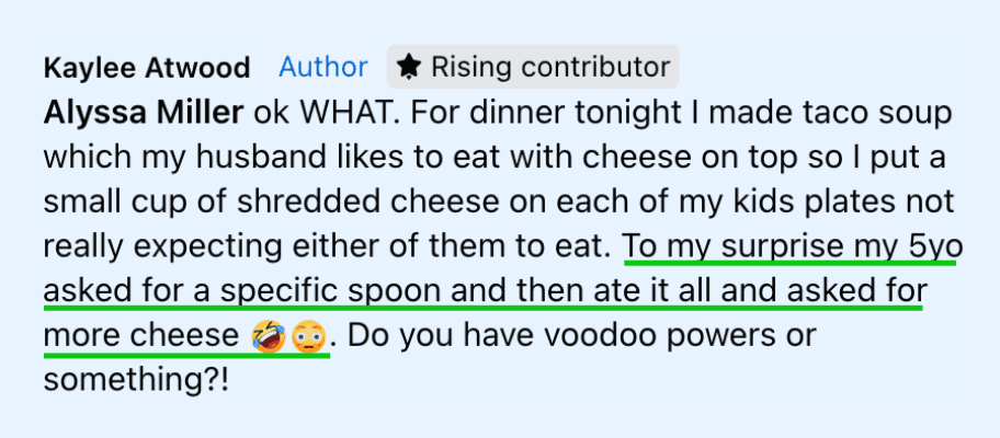 Ate & Asked For More Cheese