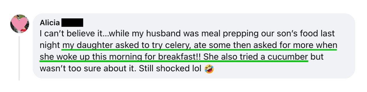 Ate Celery & Cucumber