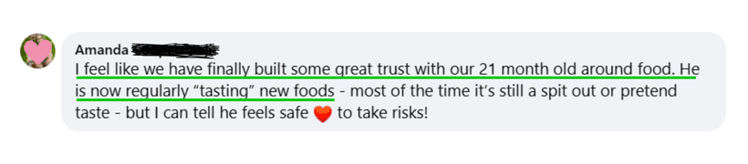 Built Trust & Tasting New Foods