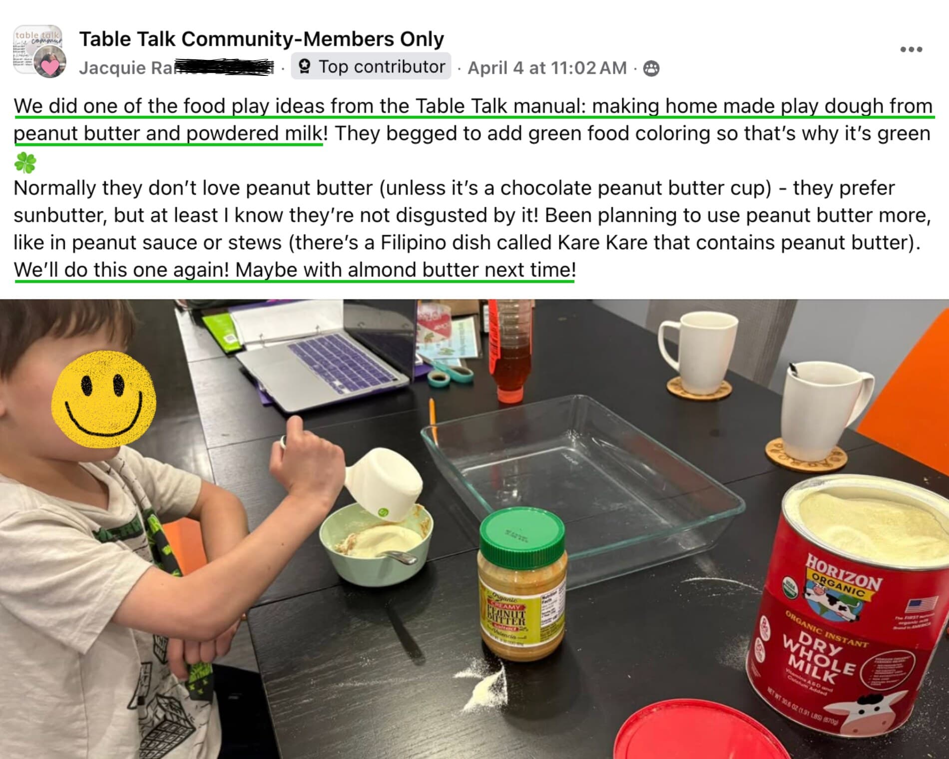 Food Play - Homemade Playdough