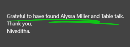 Grateful to have Found TT & Alyssa
