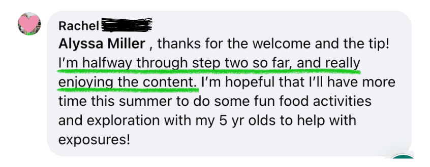 Halfway Step 2 - Enjoying the Content
