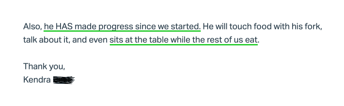 He Sits at The Table