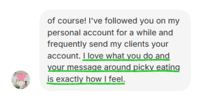 I Love What You Do & Your Message Around Picky Eating