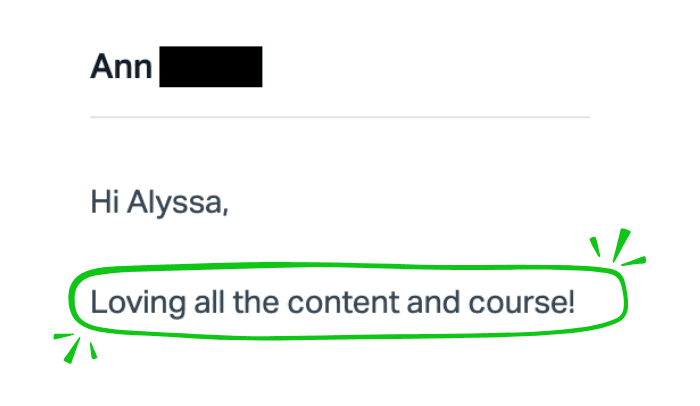 Loving All The Content & Course!