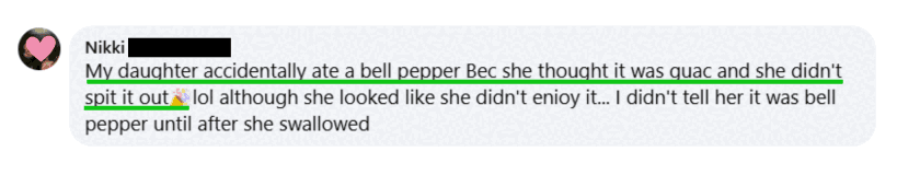 She Ate Bell Pepper