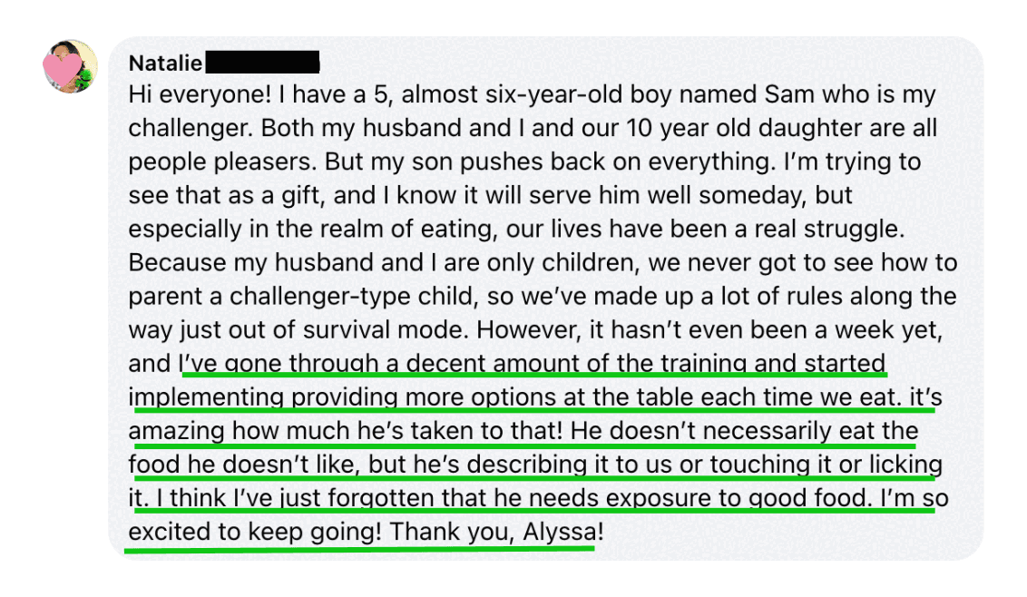 Thank you, Alyssa!