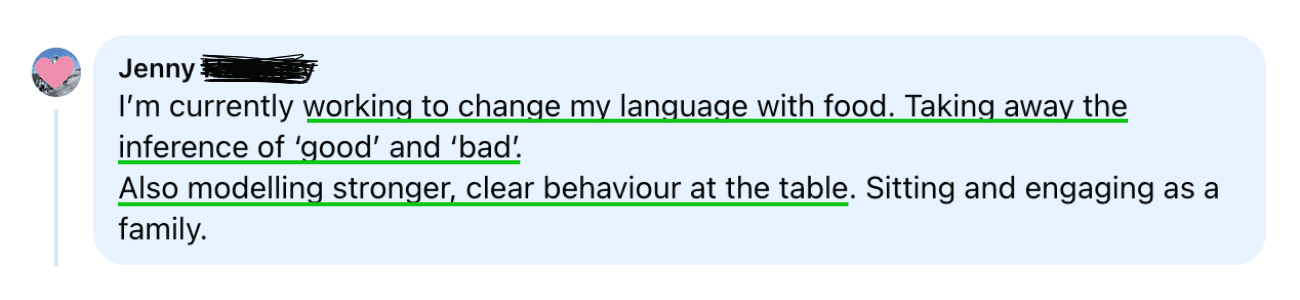 Working to Change My Language With Food