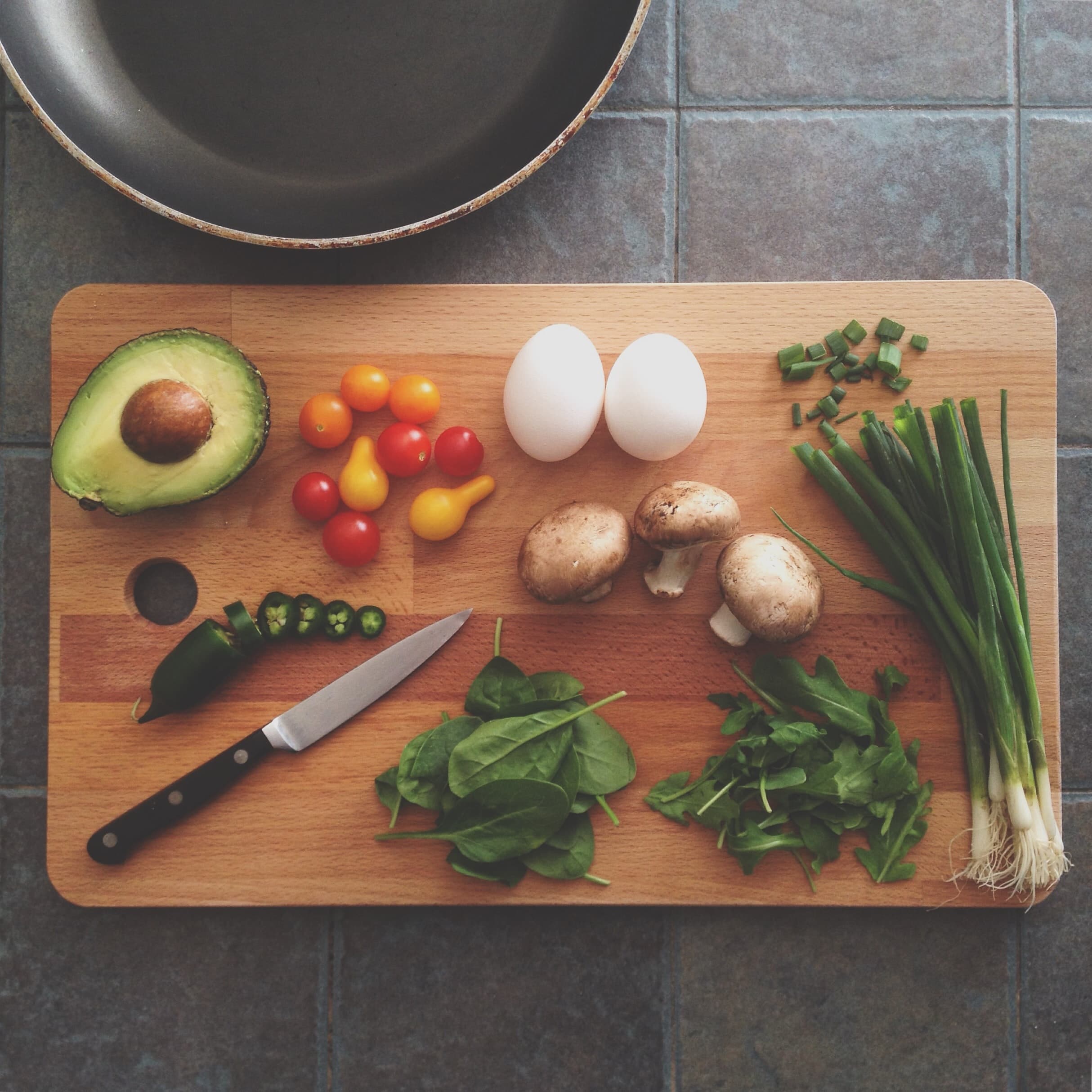 Nutritious food on the table